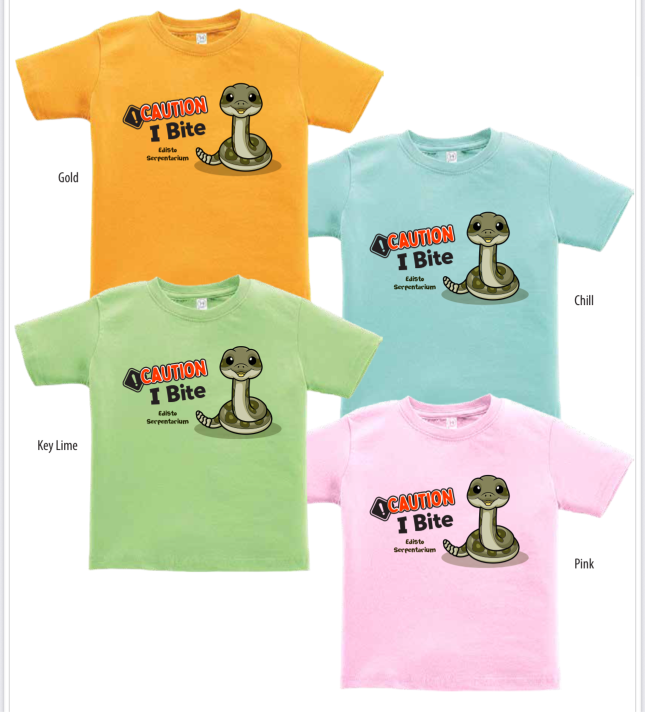 Toddler Caution I Bite Rattlesnake Tee