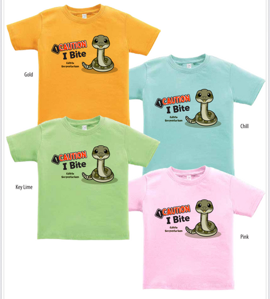 Toddler Caution I Bite Rattlesnake Tee