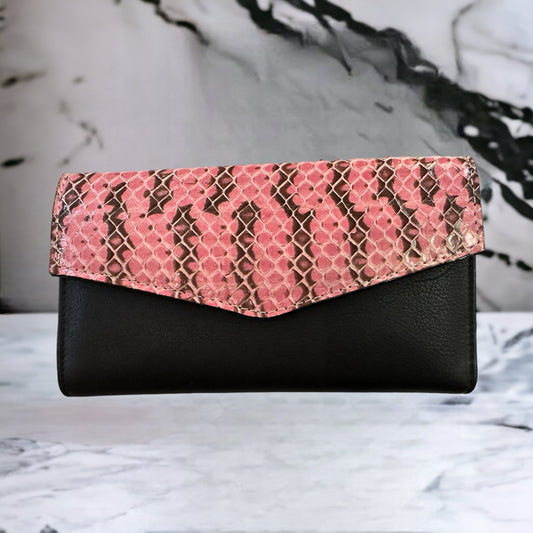Reptile Skin Wallet #pink